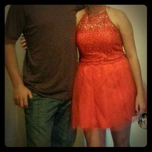 Red homecoming dress